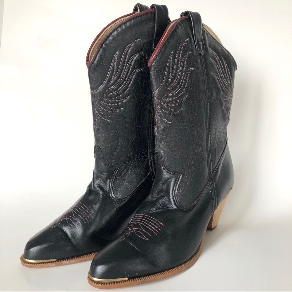 Dingo Phoenix Rising Gold Tip Wood  Heels Boots.